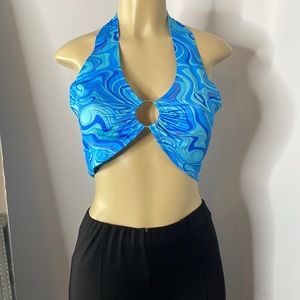 Blue shein top